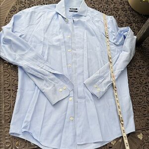 Tiger of Sweden Men’s Blue Checkered Cotton Shirt. Size 41